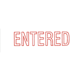 Dixon Stamp Entered Red Pre Inked